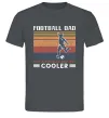Чоловіча футболка Football dad like a regular dad but cooler Графіт фото