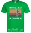Мужская футболка Football dad like a regular dad but cooler Зеленый фото