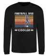 Свитшот Football dad like a regular dad but cooler Черный фото