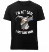 Мужская премиум футболка I`m not lazy, i just save mana Черный Мужская премиум футболка I`m not lazy, i just save mana Черный фото