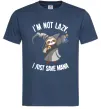 Мужская футболка I`m not lazy, i just save mana Темно-синий фото