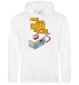 Женская толстовка (худи) Brake for coffee and donuts