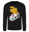 Світшот Brake for coffee and donuts Чорний фото