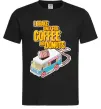 Мужская футболка Brake for coffee and donuts Черный фото