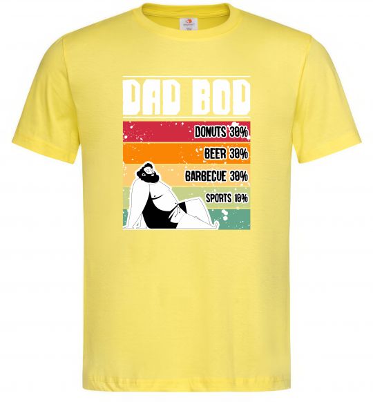 Чоловіча футболка DAD BOD Лимонний фото