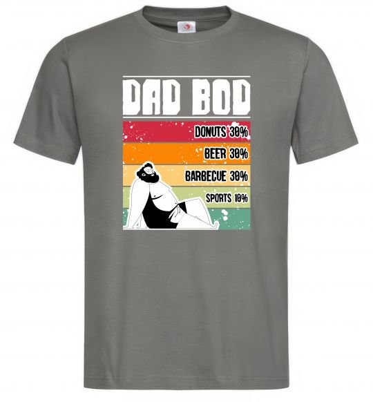 Мужская футболка DAD BOD Графит фото