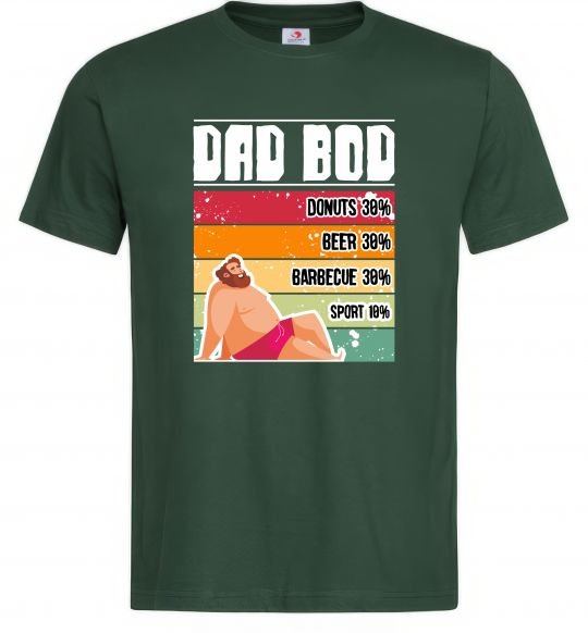 Мужская футболка DAD BOD Темно-зеленый фото