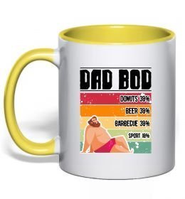 Чашка с цветной ручкой DAD BOD Чашка с цветной ручкой DAD BOD