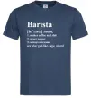 Чоловіча футболка Barista god-like, sage, wizard Темно-синій фото