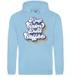 Жіноча толстовка (худі) Keep calm drink coffee Блакитний фото