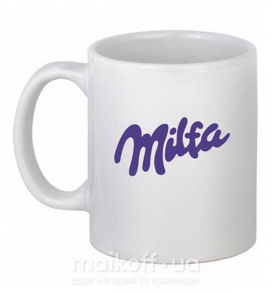 Чашка керамічна Milfa Білий фото