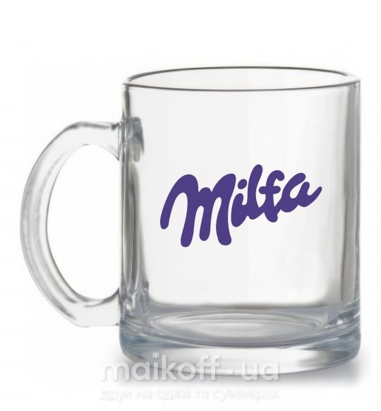Чашка скляна Milfa Прозорий фото