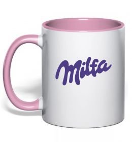 Чашка з кольоровою ручкою Milfa