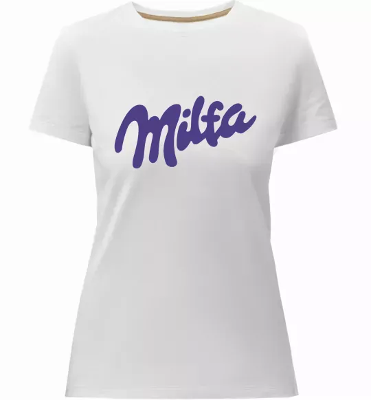 Женская премиум футболка Milfa Белый фото
