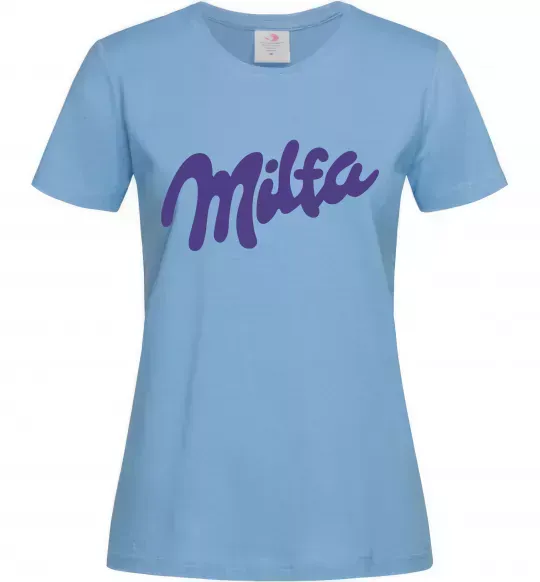 Женская футболка Milfa Голубой фото