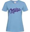 Женская футболка Milfa Голубой фото