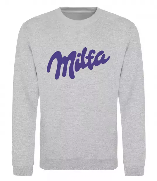 Свитшот Milfa Серый меланж фото