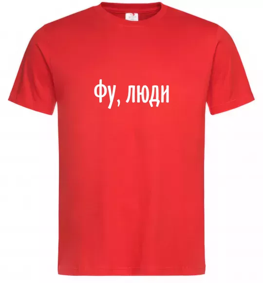 Чоловіча футболка Фу люди Червоний фото