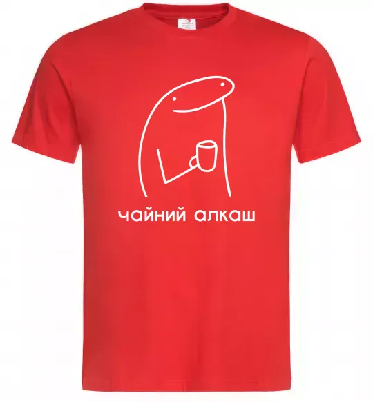 Мужская футболка Чайний алкаш Красный фото