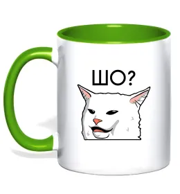 Чашка с цветной ручкой