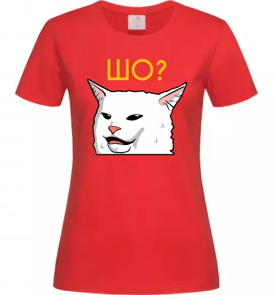 Жіноча футболка Шо ? Червоний фото