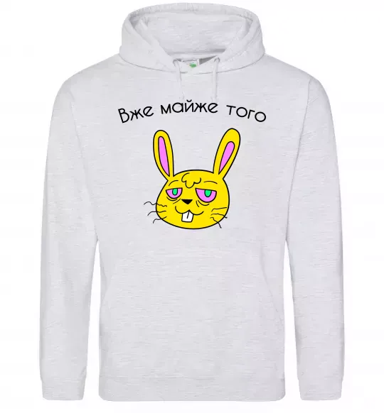 Женская толстовка (худи) Вже майже того Серый меланж фото