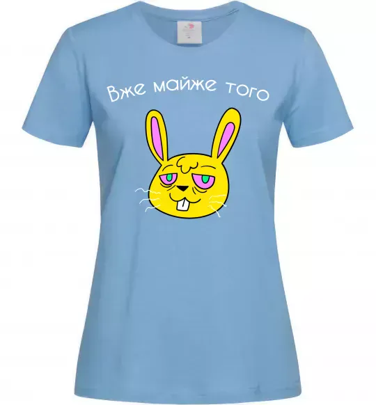 Жіноча футболка Вже майже того Блакитний фото