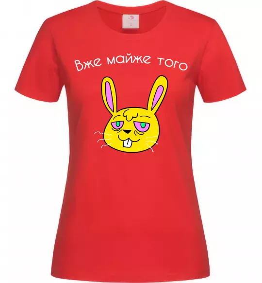 Жіноча футболка Вже майже того Червоний фото