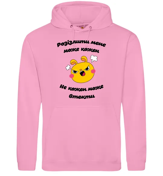 Жіноча толстовка (худі) Розізлити мене може кожен Рожевий фото