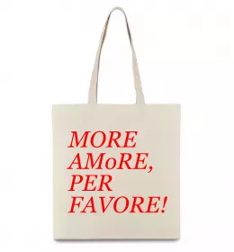 Еко-сумка More Amore Бежевий фото
