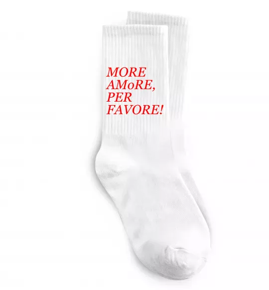 Шкарпетки More Amore Білий фото