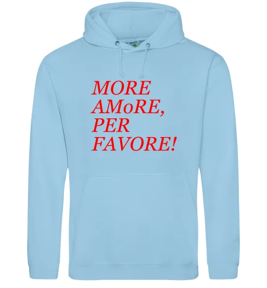 Жіноча толстовка (худі) More Amore Блакитний фото