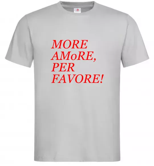 Чоловіча футболка More Amore Сірий фото