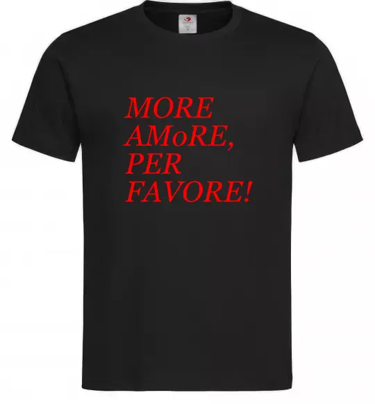 Чоловіча футболка More Amore Чорний фото