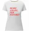 Жіноча преміум футболка More Amore Білий фото