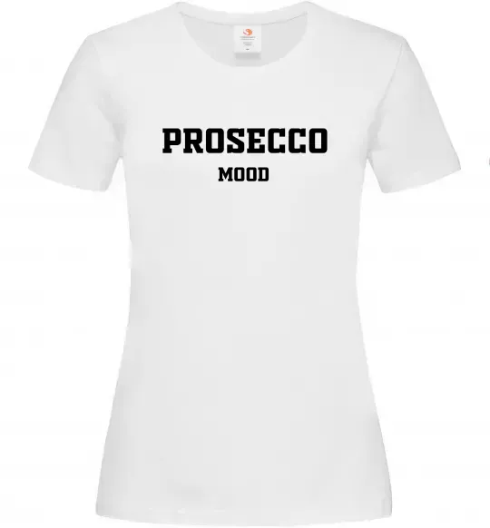 Женская футболка Prosecco mood Белый фото