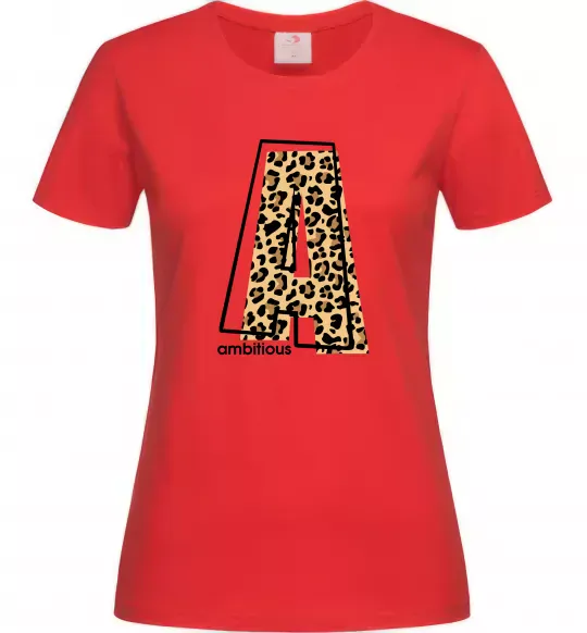 Жіноча футболка Ambitious Червоний фото