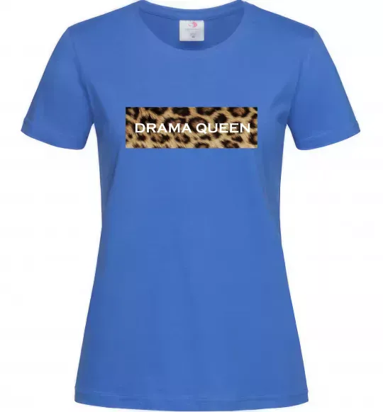 Жіноча футболка Drama Queen Яскраво-синій фото