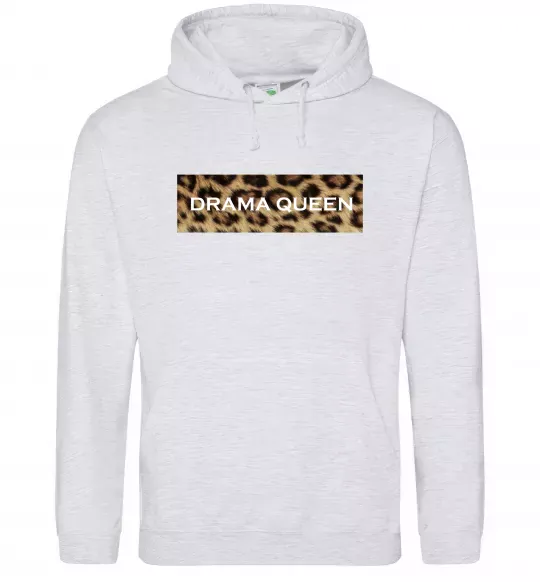 Женская толстовка (худи) Drama Queen Серый меланж фото