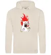 Жіноча толстовка (худі) Angry cat (fire) Таш Жіноча толстовка (худі) Angry cat (fire) Таш фото