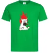 Мужская футболка Angry cat (fire) Зеленый Мужская футболка Angry cat (fire) Зеленый фото