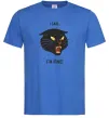 Чоловіча футболка I said i`m fine! Яскраво-синій Чоловіча футболка I said i`m fine! Яскраво-синій фото