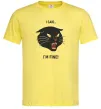 Чоловіча футболка I said i`m fine! Лимонний Чоловіча футболка I said i`m fine! Лимонний фото