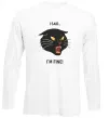 Лонгслив I said i`m fine! Белый фото