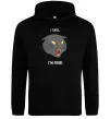 Жіноча толстовка (худі) I said i`m fine! Чорний фото