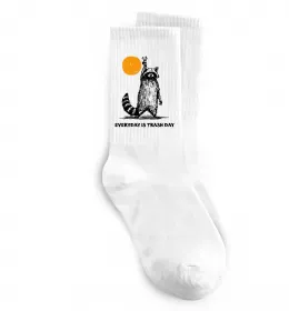 Носки Everyday is a trash day Белый фото