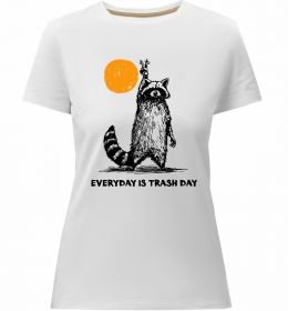 Жіноча преміум футболка Everyday is a trash day