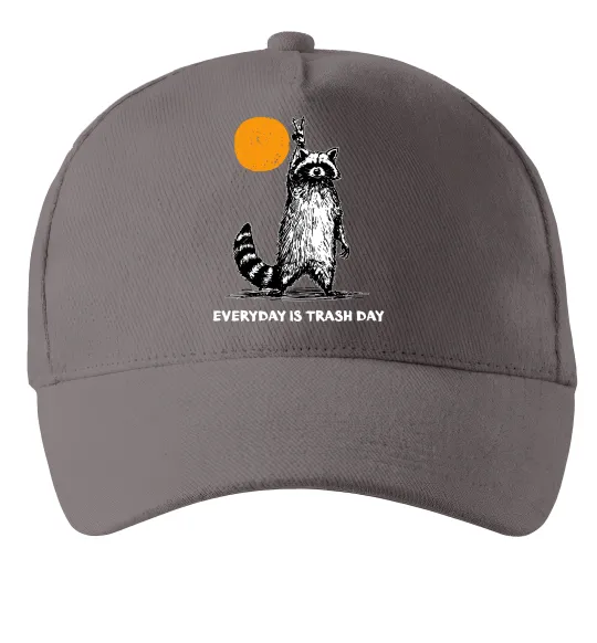Кепка Everyday is a trash day Сірий фото
