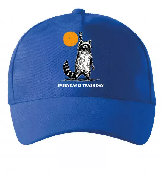 Кепка Everyday is a trash day Яскраво-синій фото