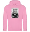 Мужская толстовка (худи) I hate people Розовый фото